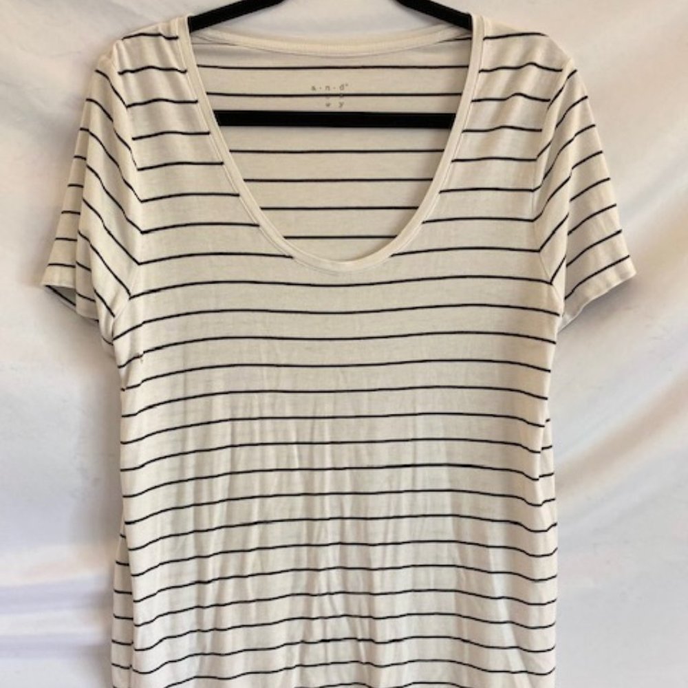 Classic White & Black Striped Shirt